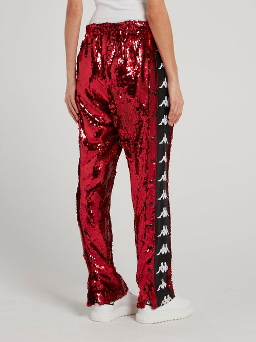 Kappa Red Sequin Pants