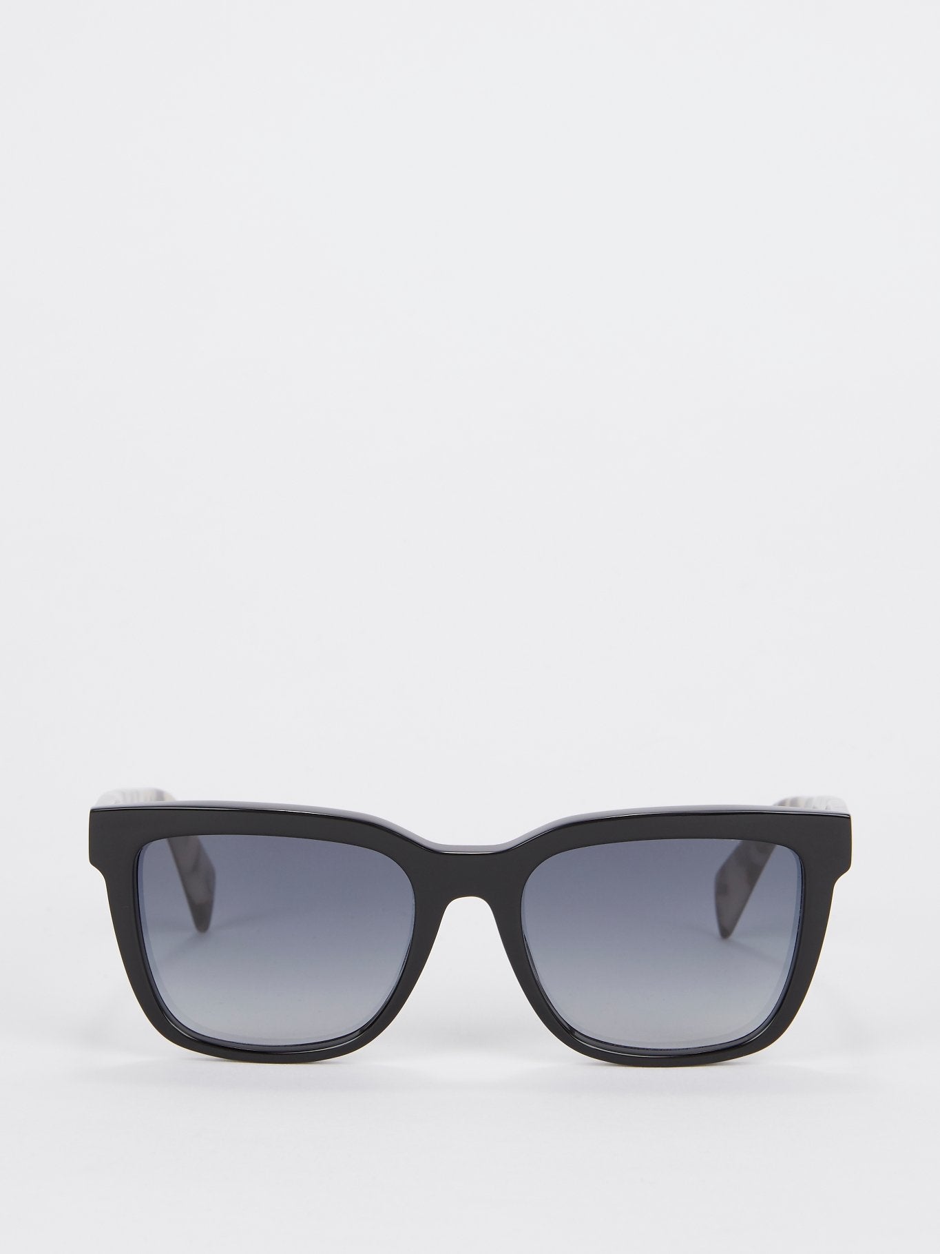 Black Sheen Grad Smoke Sunglasses