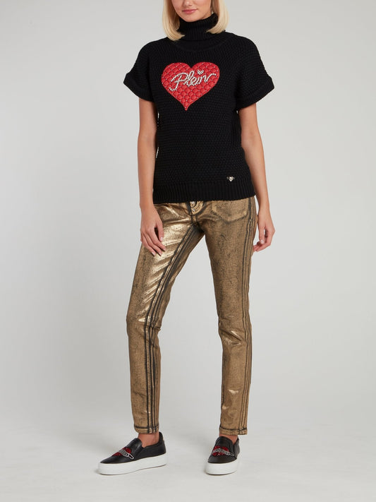 Rustic Gold Slim Fit Jeggings