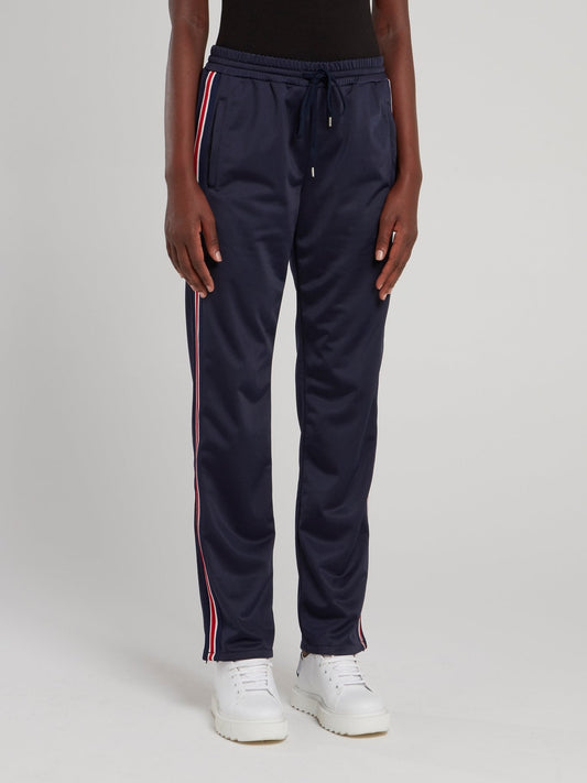 Navy Side Stripe Jogging Pants