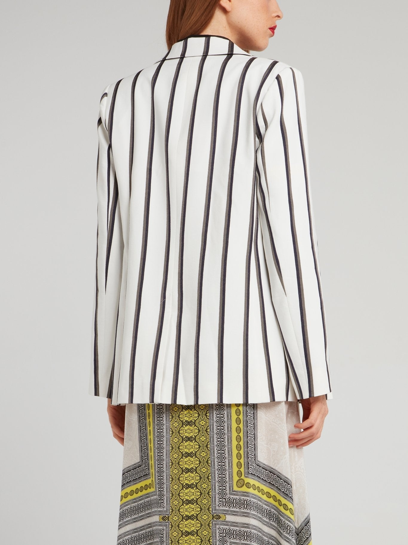 Off White Ribbon Stripe Blazer