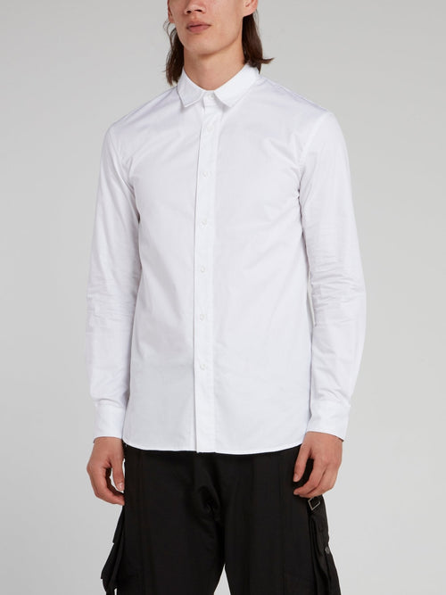 White Statement Long Sleeve Shirt