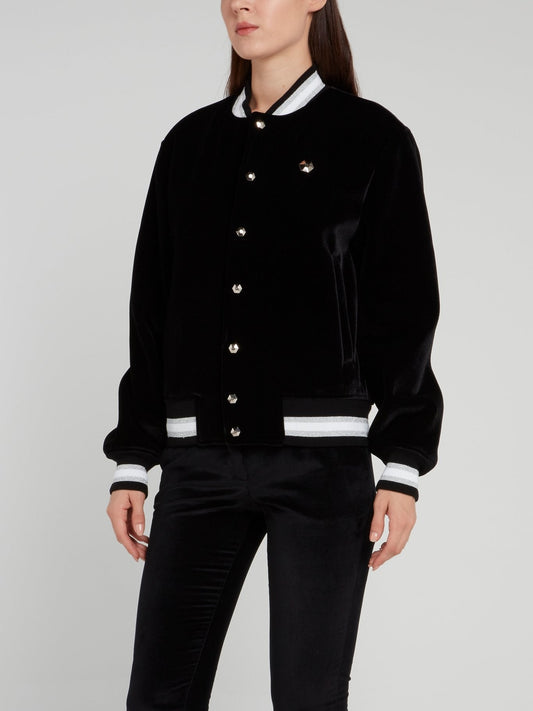 Miss Plein Diva Velvet Bomber Jacket