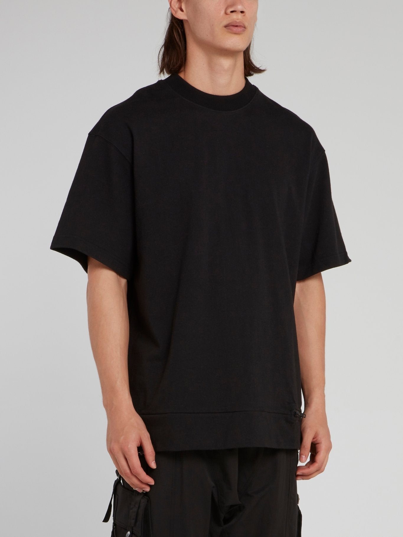 Black Oversize Half Sleeve Loose T-Shirt