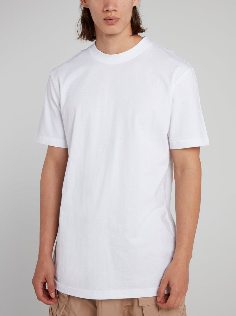 White Short Sleeve Crewneck T-Shirt