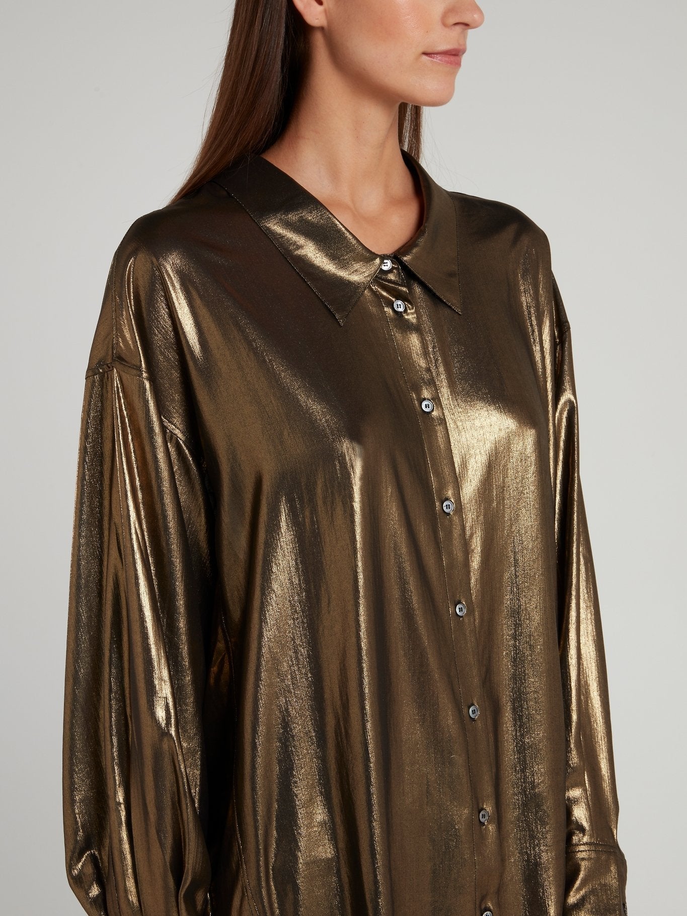 Metallic Loose Fit Blouse