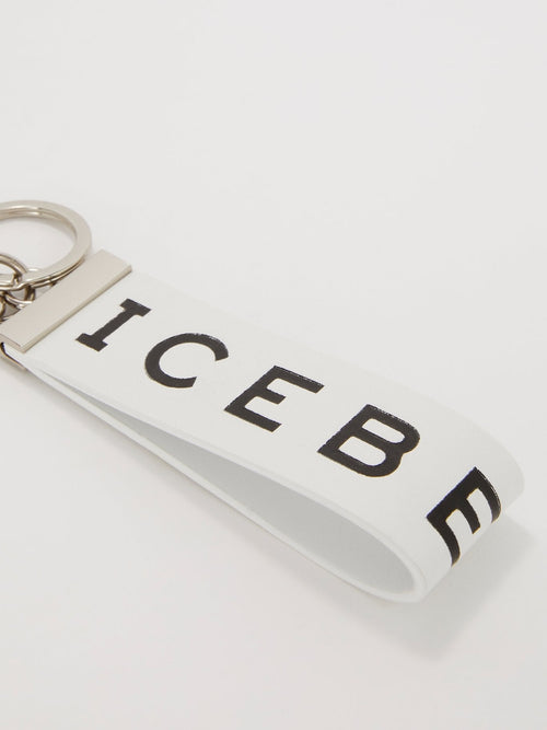 White Logo Key Ring