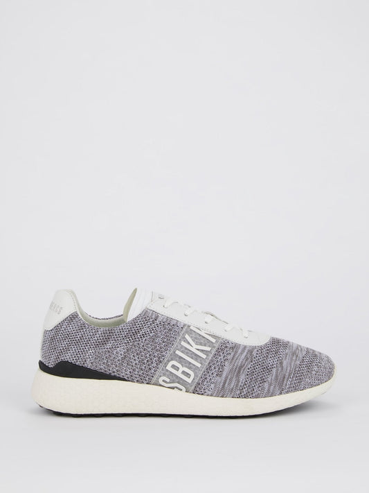 Grey Low Top Mesh Sneakers