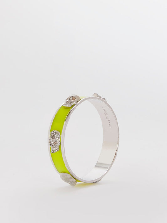 Neon Crystal Skull Bangle