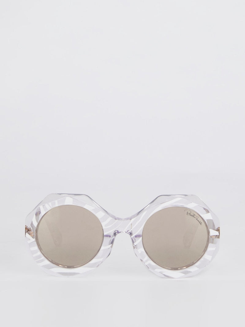 Smoke Mirror Crystal Sunglasses