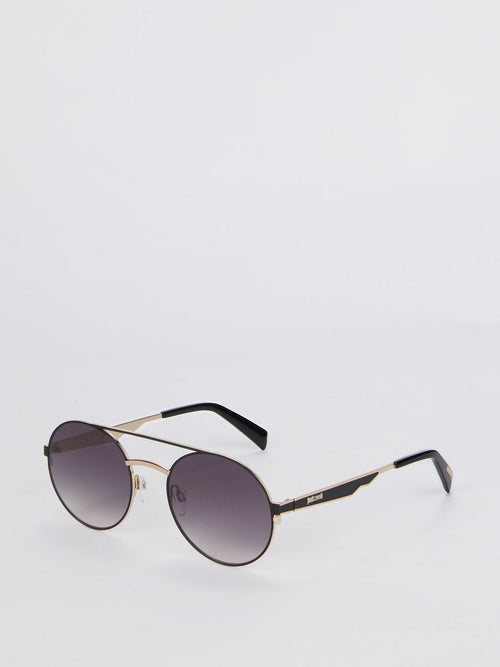 Smoke Gradient Round Sunglasses