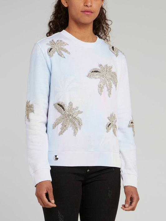 Aloha Plein Studded Rainbow Sweatshirt