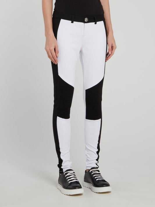 Two Tone Side Stripe Logo Trousers