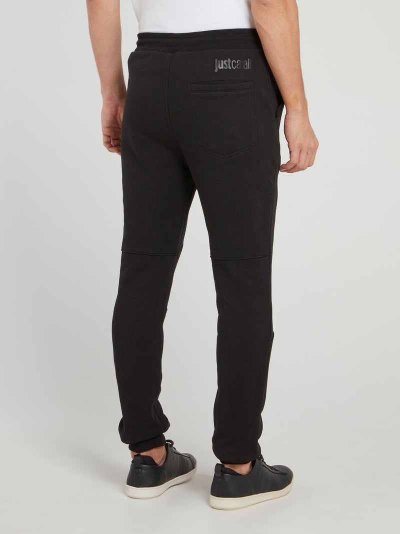 Black Drawstring Track Pants