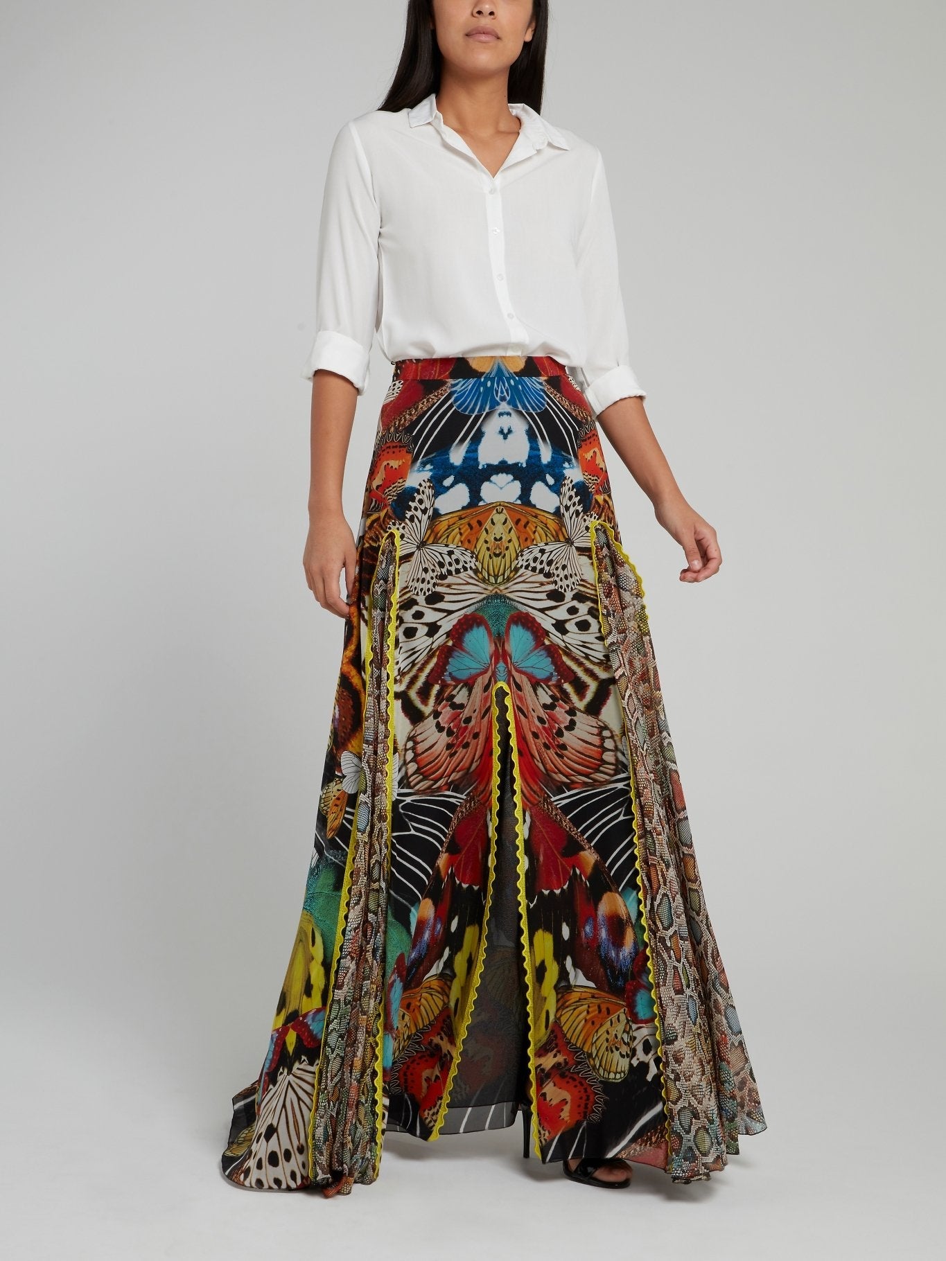 Butterfly Effect Flared Maxi Skirt