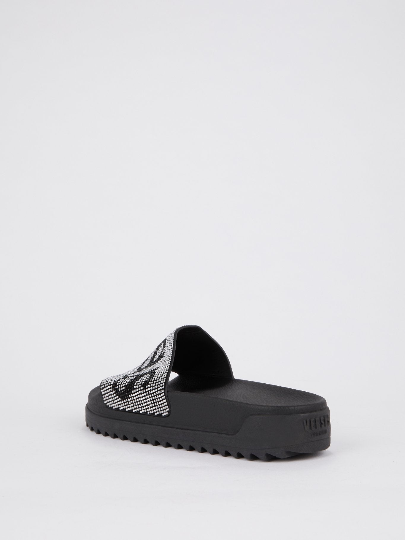 Ciabattina Studded Logo Leather Slides