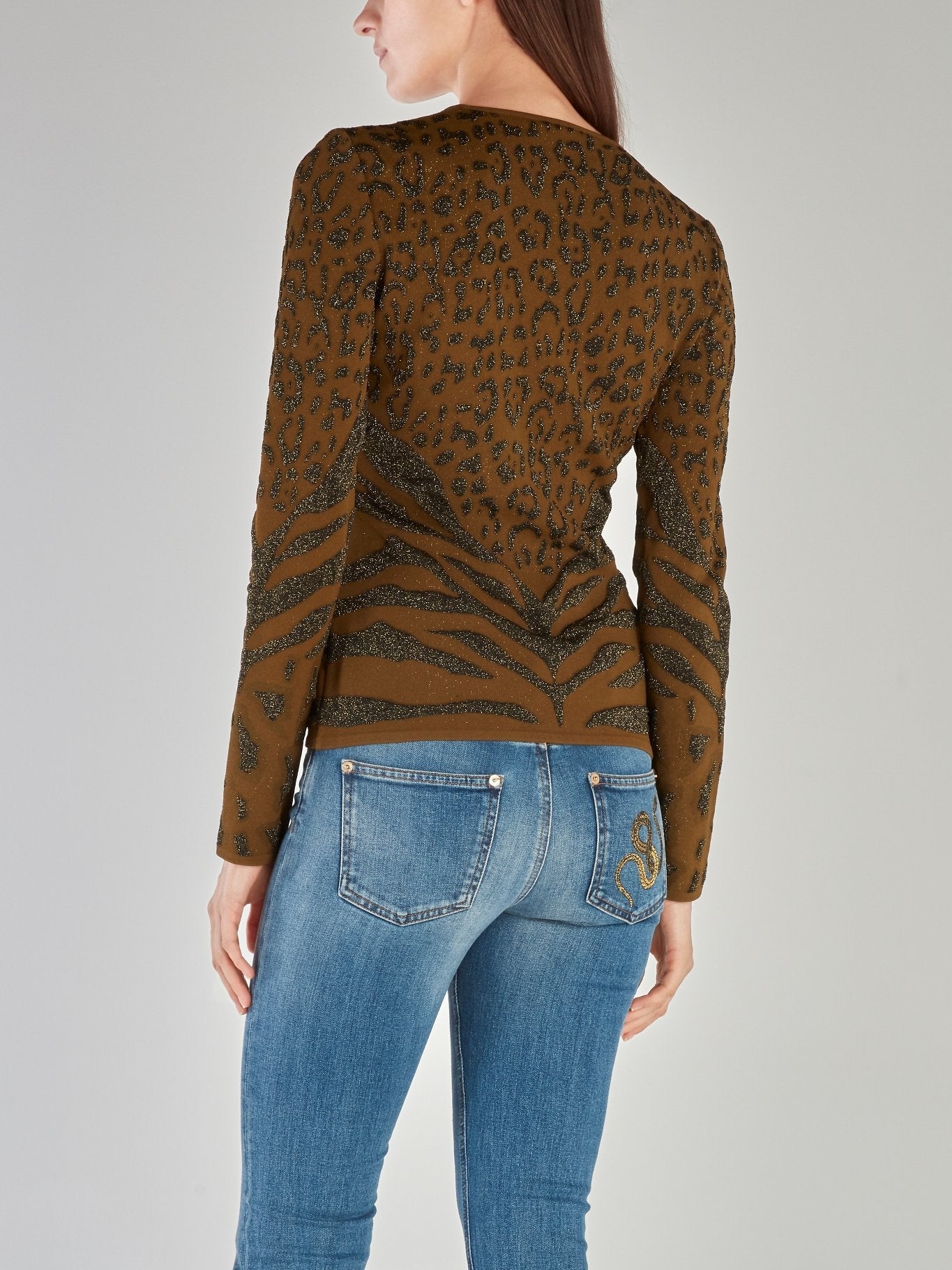 Glittered Animal Effect Pullover