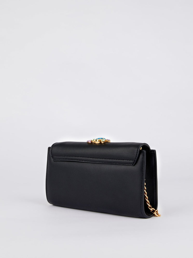 Patty Black Gem Embellished Crossbody Bag