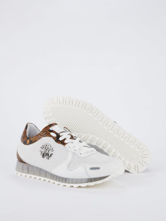 Python Panel Perforated Logo Sneakers