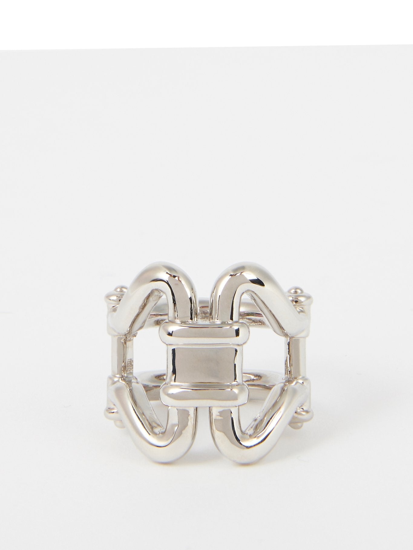 Palladium Monogram Steel Ring