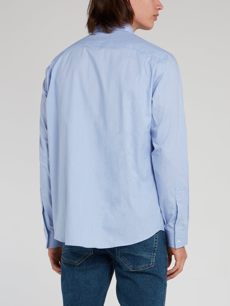 Light Blue Logo Long Sleeve Shirt