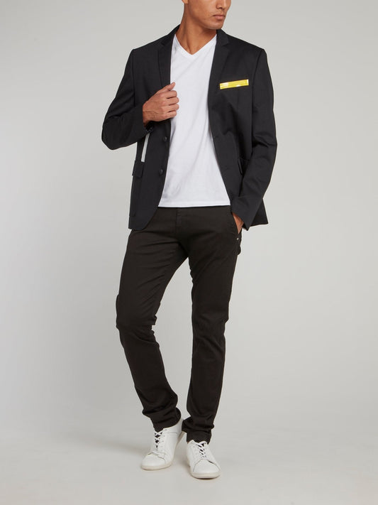 Black Panel Tape Blazer