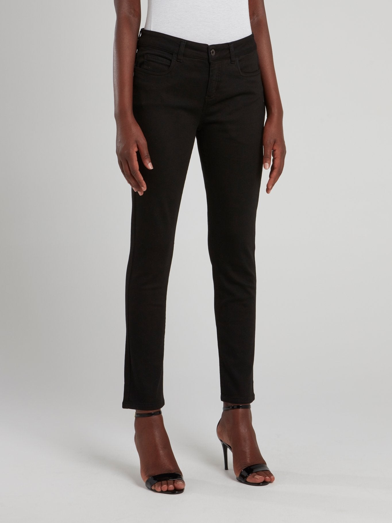 Black Embellished Pocket Trousers