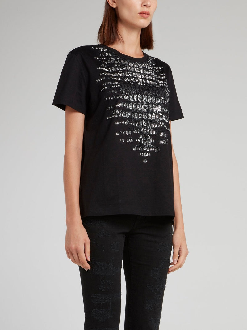 Black Multi-Stud Logo T-Shirt