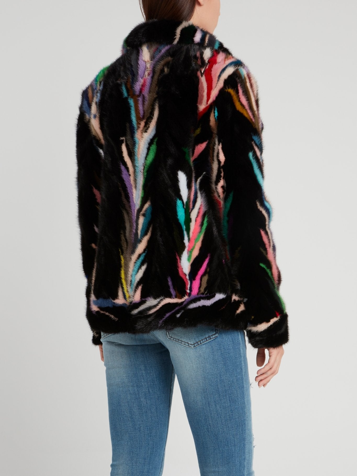 Multicoloured Fur Jacket