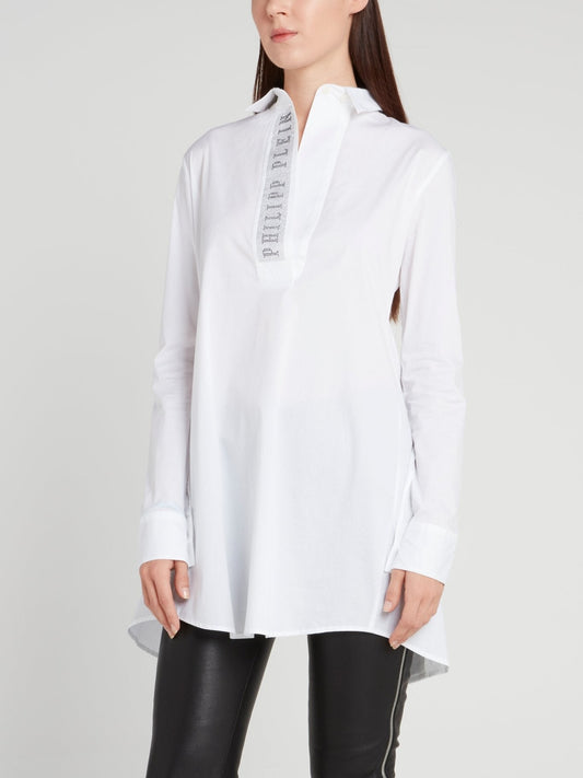 Dana Logo Back Slit Shirt