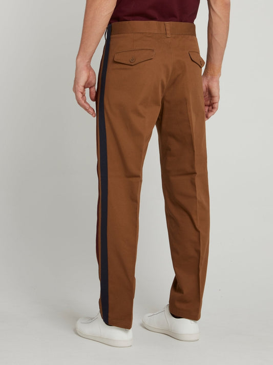 Brown Straight Cut Pants