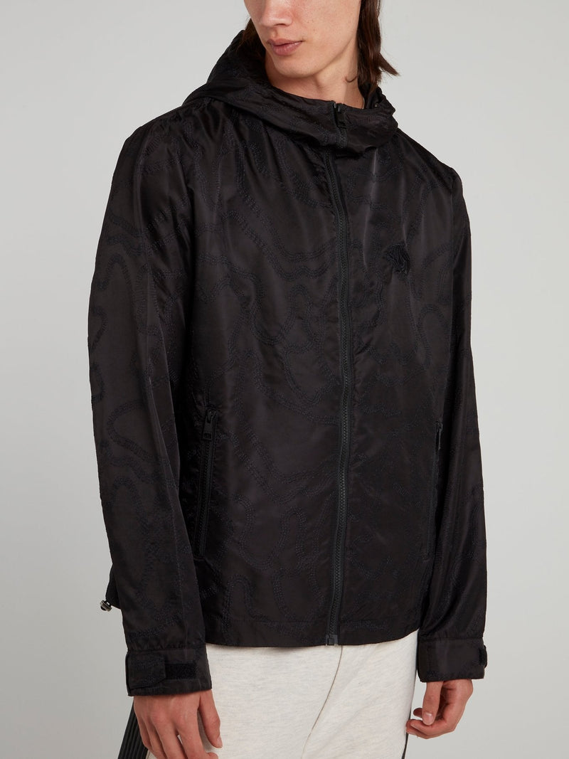 Black Zip Up Sports Jacket