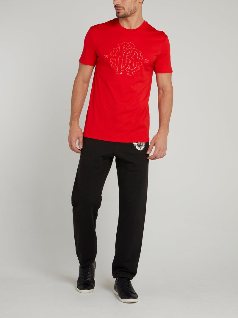 Red Logo Knitted T-Shirt