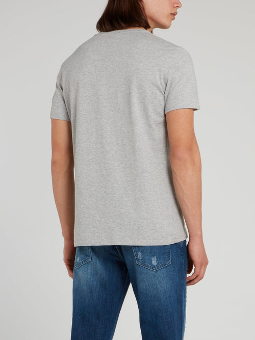 Grey Snake Print T-Shirt