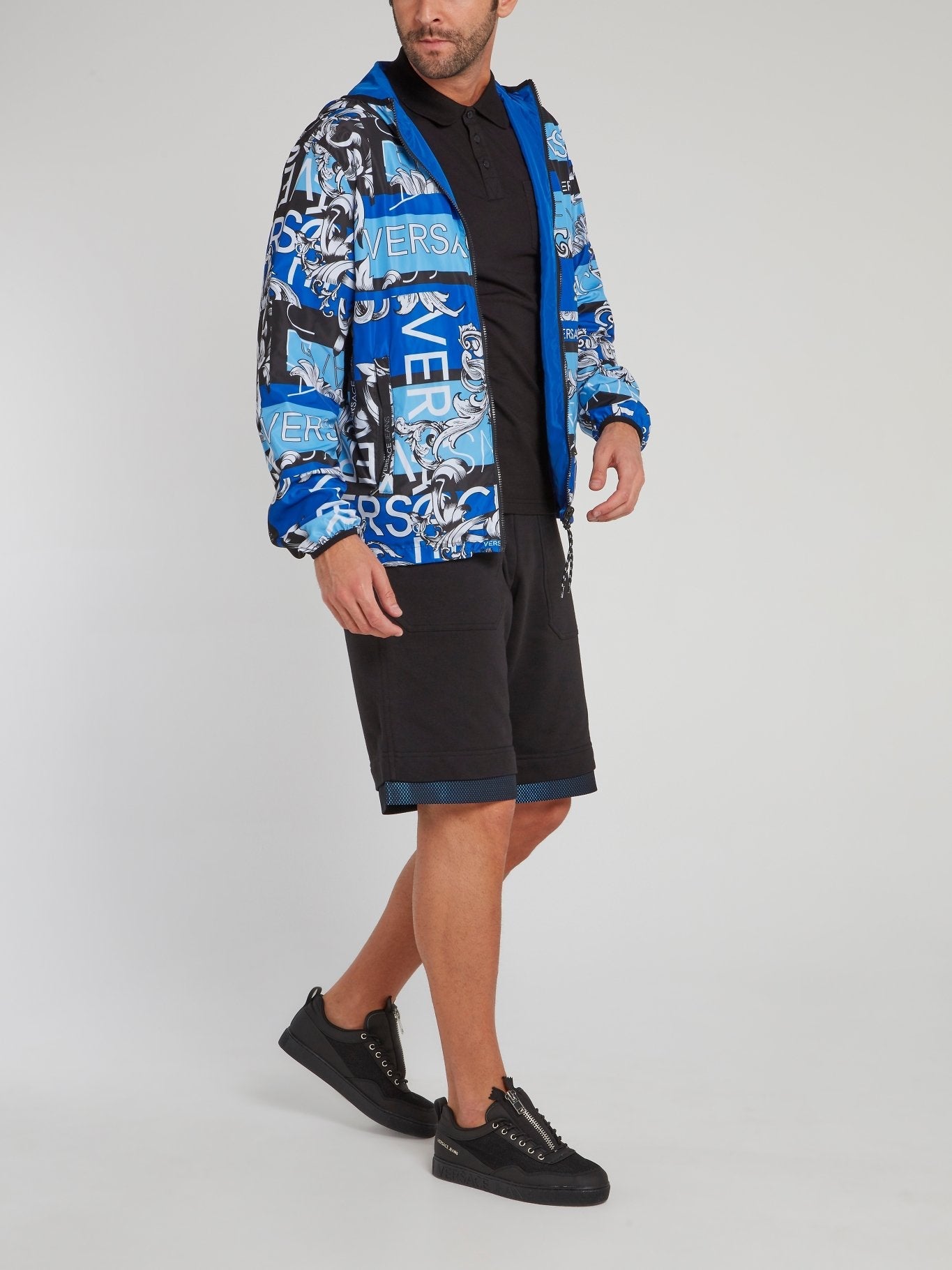 Blue Reversible Print Bernini Jacket