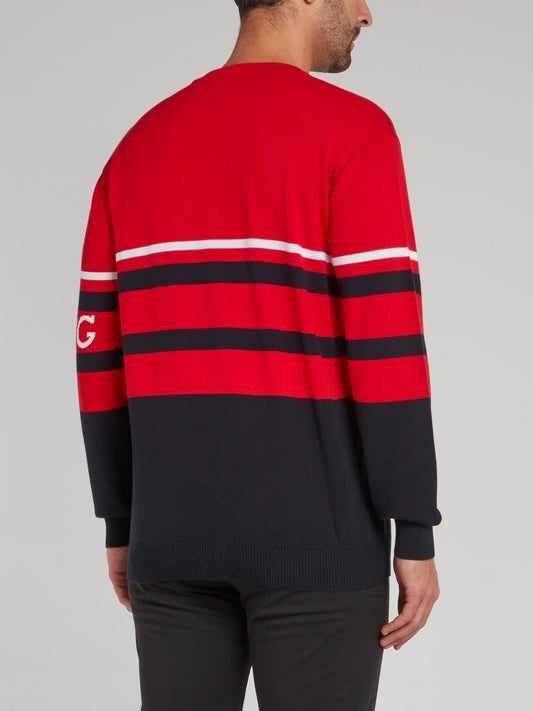 Charlie Brown Red Knitted Sweater