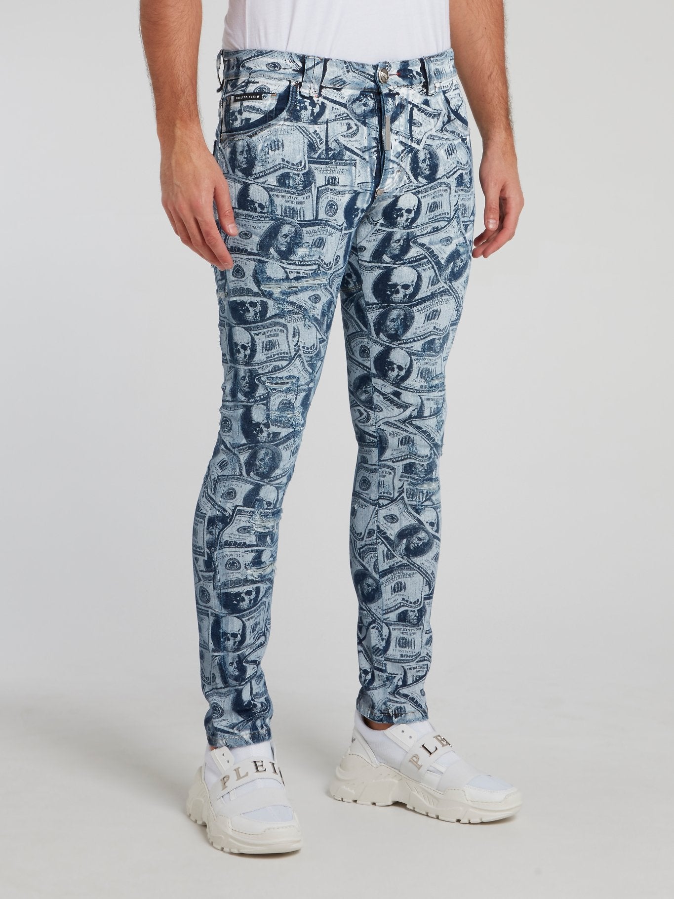 Dollar Skull Slim Fit Trousers