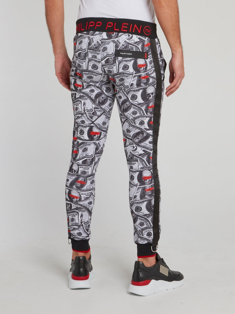 Dollar Skull Jogging Trousers