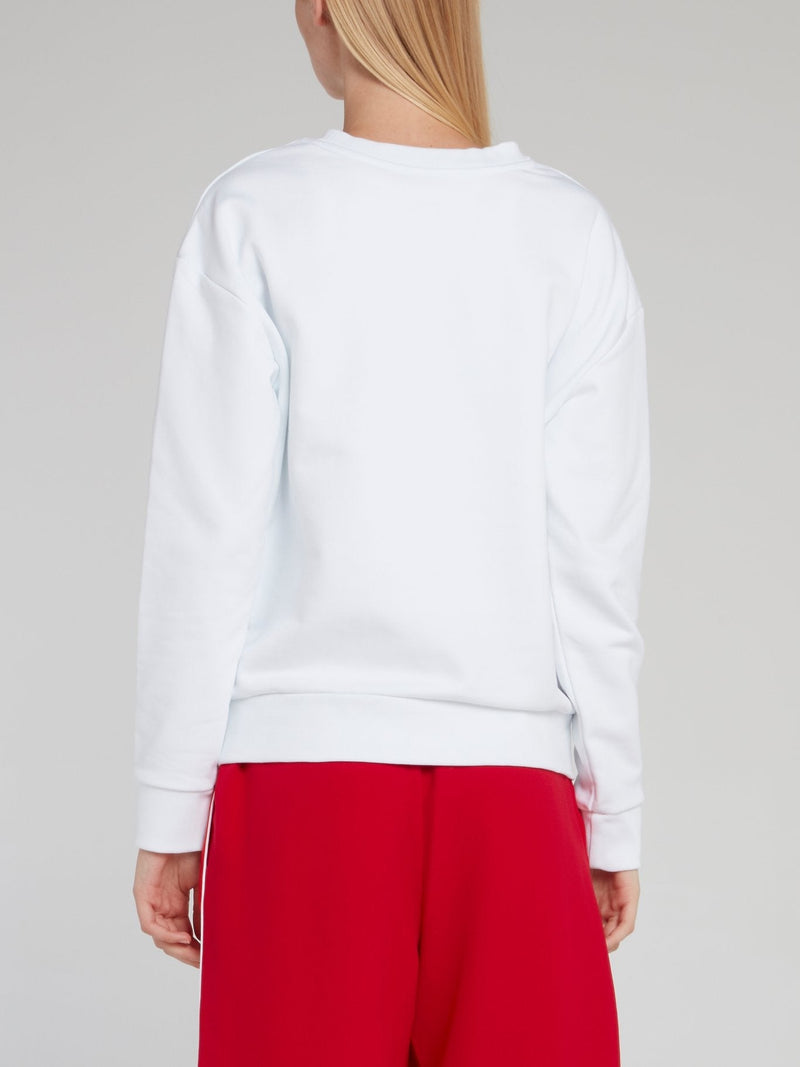 White Classic Logo Sweatshirt