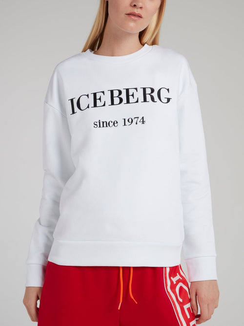 White Classic Logo Sweatshirt