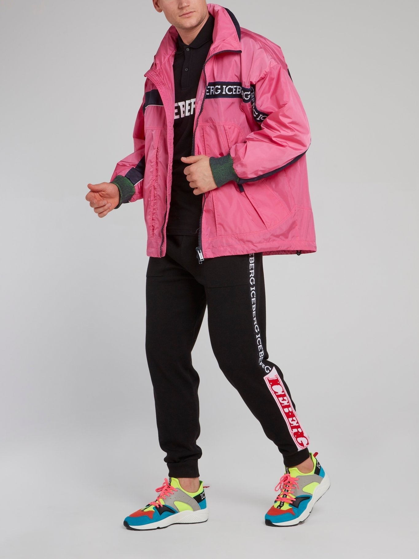 Pink Nylon Sports Jacket