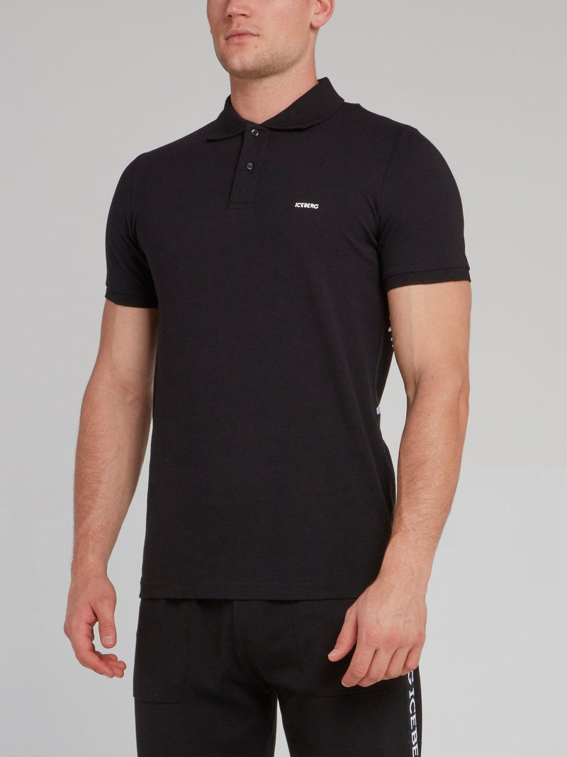 Charlie Brown Black Polo Shirt