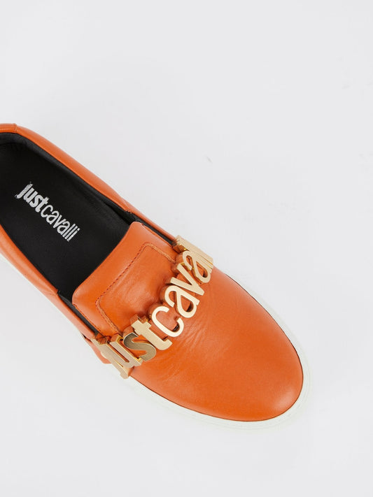 Coral Slip On Logo Sneakers