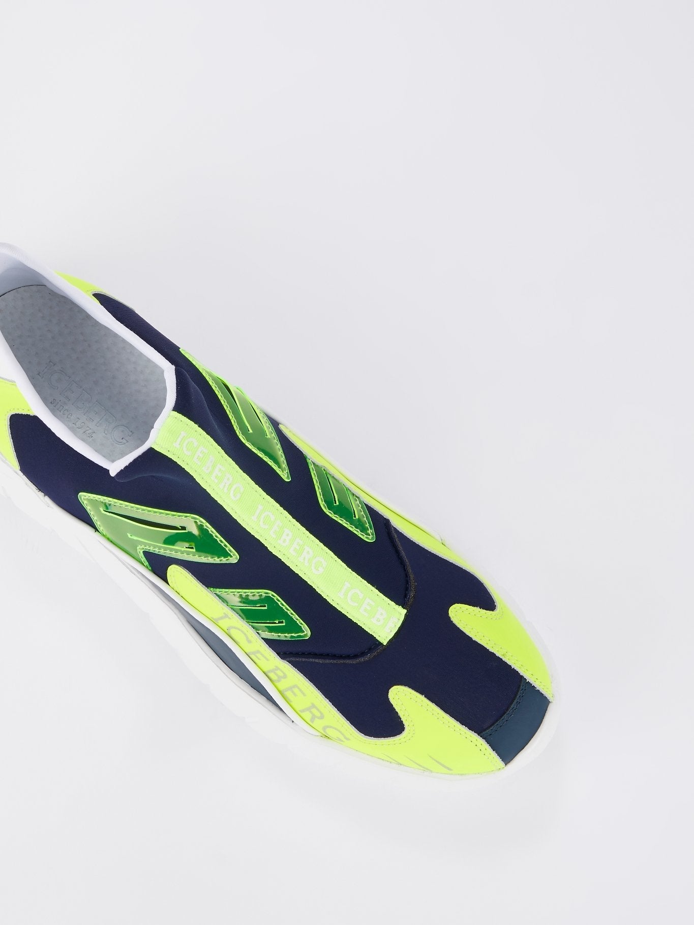 Neon Panel Slip On Sneakers