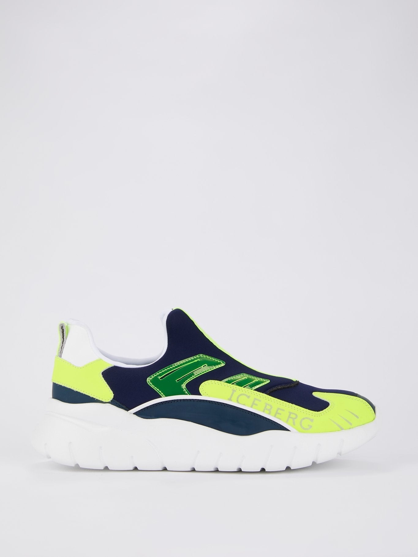 Neon Panel Slip On Sneakers