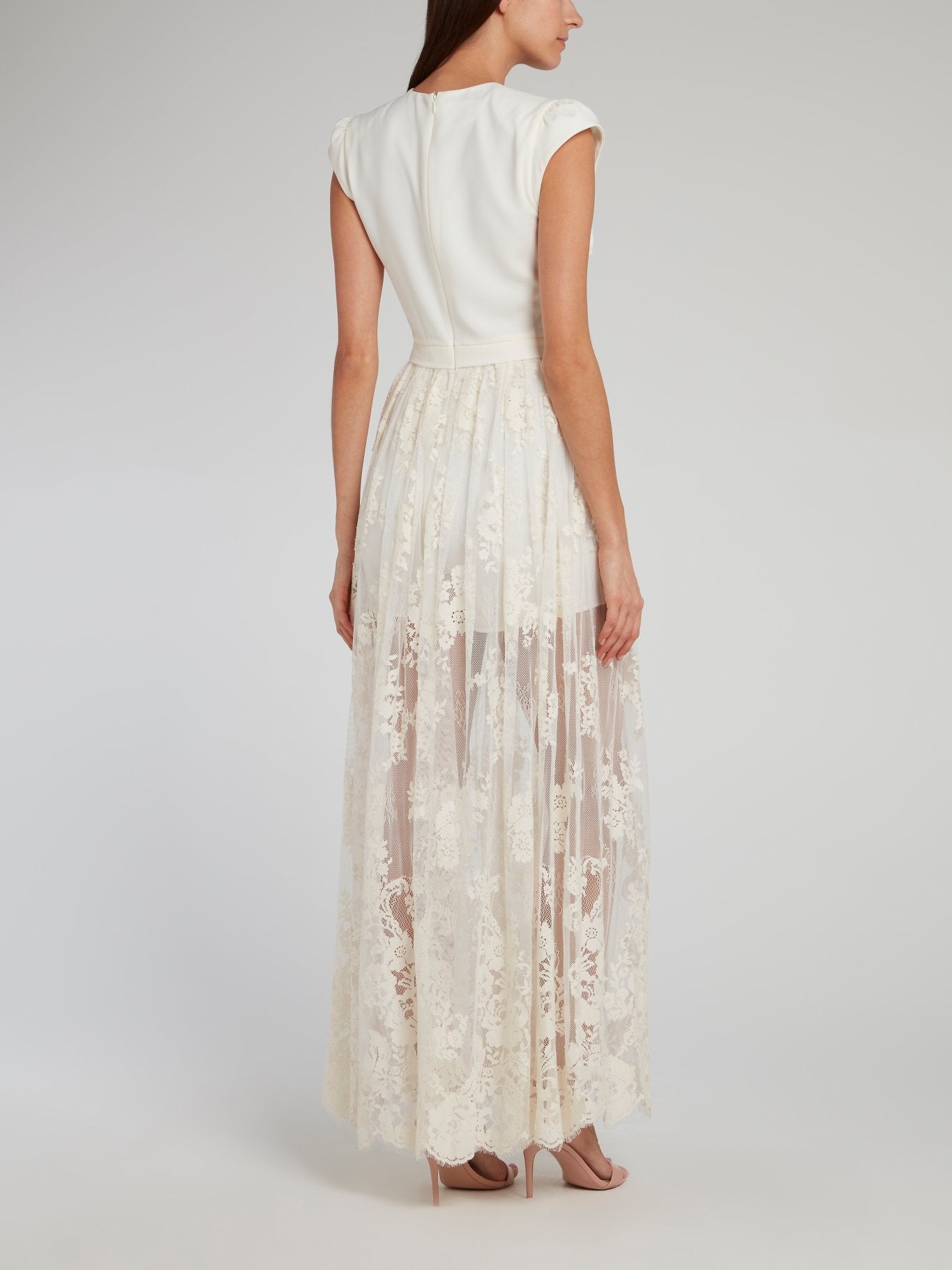 Grace White Lace Overlay Jumpsuit