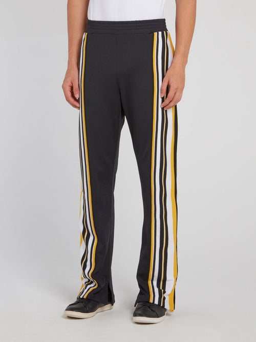 Black Side Stripe Tunnel Trousers