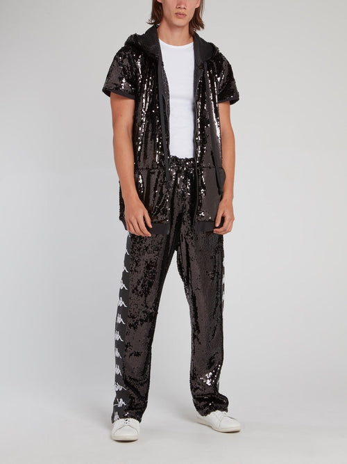 Kappa Black Sequin Pants