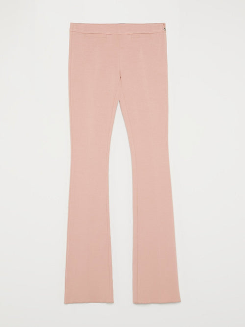 Pink Flared Waistband Trousers