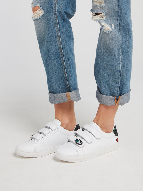 Edith Sequin Heel Patch Sneakers